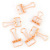 Hollowed out Long Tail Clip 51mm 2PCs Rose Gold Silver Gold (MN005-3)