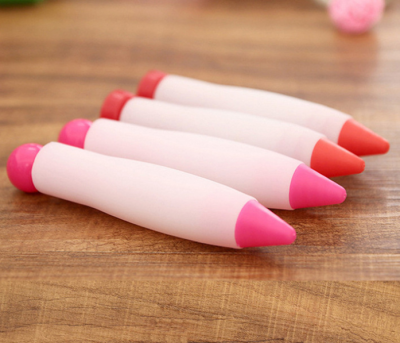 Red Silicone Chocolate Squeeze Sauce Writing Pastry Pen Cream Pattern Mounting Device Cake Baking Tools