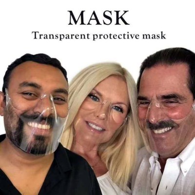 PC Transparent Face Protective Mask New Face Shield Anti-Splash Anti-Fog Epidemic Prevention Supplies Quarantine Mask