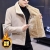 2020 Short Winter Double Breasted Small Trench Coat Men's Youth Fleece Fur Collar Suit Thick Warm Jacket