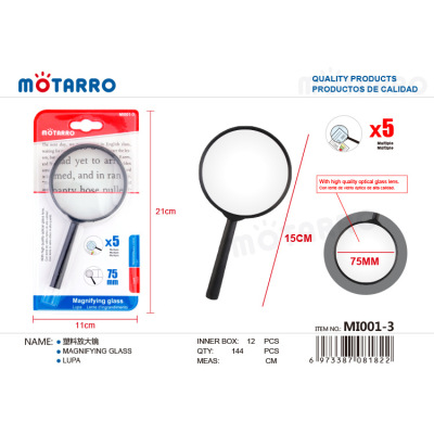 Motarro Plastic Magnifying Lens 75mm 5 Times MI001-3