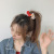 Autumn and Winter Gentle Wool Coil Hair Rope Snowyprincess Barrettes Girl Flower Bow Tie All-Match and Sweet Knitted Hair Ring