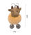 Ugly and Cute Year the Year of the Ox Cartoon Plush Doll Bag Package Pendant Doll Car Key Ring Cute Creative Trending