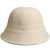 Bucket Hat Women's Solid Color Autumn and Winter Warm Bucket Hat Show Face Small Bucket Cap Thick Winter
