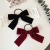 Same Style as Tiffany Tang Velvet Bow Headdress Barrettes Korean Version of the Vintage tou sheng Korean Fashion Temperament Hair Ring Hair Accessories