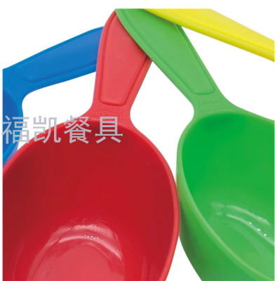 2020 OEM Customize Card Oval Shape Colorful Wholesale Plastic Baking Tools Kitchen Measuring Spoon And Cup Kit