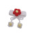 Handmade Crochet Knit Yiyang Qianxi Give You a Little Red Flower Bracelet Personality Flower Ornament TikTok Same Style