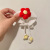 Handmade Crochet Knit Yiyang Qianxi Give You a Little Red Flower Bracelet Personality Flower Ornament TikTok Same Style