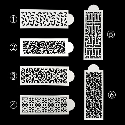 DIY Vine Totem Cake Lace Stencil Environmental Protection Baking Tool Hollow Spray Template Graffiti Painting