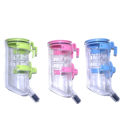 High Quality Stainless Steel Bead Hanging Water Fountain Pet Dog Water Feeder Kettle Hanging Cage Wall Hanging Drinking Bottle