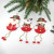 Factory Direct Sales Christmas Decoration Christmas Gift Christmas Pendant Fabric Pendant Bead Necklace Long Leg Pendant Large