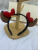 New Year Red Cute Horn Headdress Ox Year Headband Ox Hairpin New Year Decoration Calf Headband Annual Meeting Hair Accessories