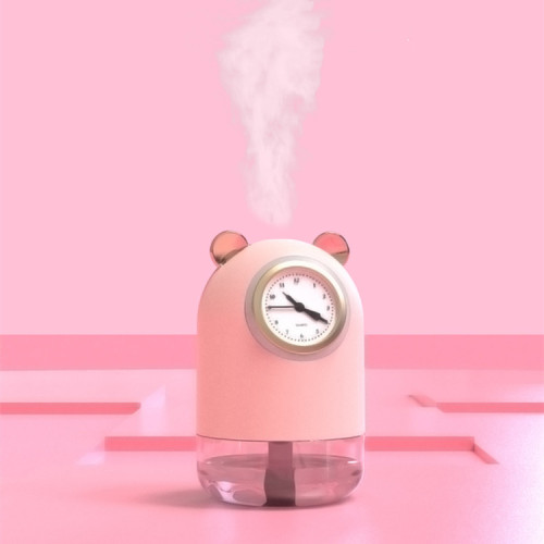 new clock humidifier cute bear mini household small water replenishing instrument car air purifier desktop decoration