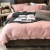 80 Pure Cotton Brushed Solid Color Four-Piece Bed & Breakfast Foreign Trade Thickened Thermal Bedding