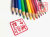 Factory Direct Sales Wholesale 12-Color Wood-Free Plastic Colored Pencils