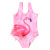 New European and American One-Piece Swimsuit Girl Flamingo Cartoon Pattern Swimwear Swimsuit Women
