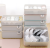 Household Underwear Storage Boxes with Logo Covered Underwear Bra Storage Box Socks Panties Grid Underwear Storage