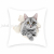 Cute Cartoon Cat Short Plush Printed Pillowcase Sofa Living Room Cushions without Core Model Room Bedside Cushion