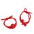 New Year Head Rope Running Cow Red Rope Rubber Band Fu Irrigation Hair Ring Cartoon Head Rope Ingot Hair Rope Knotted Tie-up Hair Accessories