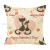Linen Digital Printing Cat Pattern Pillow Cover without Core Sofa Living Room Cushions Car Back Pillow