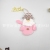 Factory Direct Sales Christmas Decoration Christmas Gift Christmas Pendant Small Fabric Pendant Pink Series