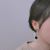 E1419-d72 Korean Unique Earring Female Elegant Black Acrylic Asymmetric Stud Earrings