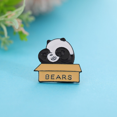Cartoon Bear Badge Sweet Safety Pin Clothes and Bags Accessories Japanese Style Cat Brooch Cute Polar Bear Corsage in Stock
