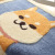 Dajiang Cartoon Akita Flocking Carpet Floor Mat Household Bathroom Entrance Bathroom Non-Slip Mat Absorbent Floor Mat
