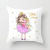 Cross-Border New Arrival Little Princess Series Peach Skin Fabric Pillow Cover Car Home Cushion Throw Pillowcase Wholesale Customization