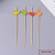 Fruit Label Decoration Disposable Strip Fruit Fork Home Kitchen KTV Bar Western Restaurant Fruit Toothpick Fruit Fork