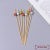 Colorful Ball round Beads Decoration Disposable Bamboo Fruit Fork Creative Cocktail Decoration Pastry Fork Wooden Sign