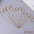 KTV Cocktail Hamburger Sandwich Decorative Art Bamboo Stick Disposable Fruit Toothpick Knotted Flower Section Scissors Stick