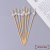 Colorful Ball round Beads Decoration Disposable Bamboo Fruit Fork Creative Cocktail Decoration Pastry Fork Wooden Sign