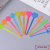 Translucent Heart Handle Sword-Shaped Disposable Fruit Toothpick Plastic Fruit Fork Colorful Color Matching Cocktail Sign