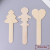 Creative Heart Doll Toy Trees Disposable Fruit Fork Children's Dessert Salad Fork Bamboo Wooden Fruit Toothpick Fruit Fork