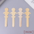 Creative Heart Doll Toy Trees Disposable Fruit Fork Children's Dessert Salad Fork Bamboo Wooden Fruit Toothpick Fruit Fork