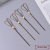 Disposable Fruit Toothpick Knotted Flower Section Scissors Stick KTV Cocktail Hamburger Sandwich Decorative Art Bamboo Stick