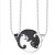 Love Cat Couple Titanium Steel Necklace a Pair of Male and Female Students Girlfriends Online Red Simple Fashion Korean Style Female Pendant Gift