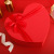 Red Heart-Shaped Gift Box Three-Piece Set with Hand Gift Lipstick Gift Box