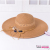 round Flat Top Bow Petal Decoration Big Brim Sun-Proof Sun Hat Summer Seaside Vacation Casual Straw Hat