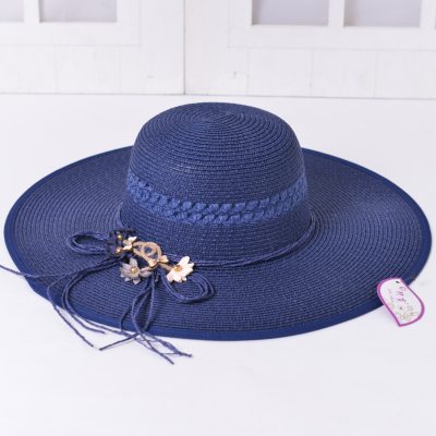 Summer straw hat women big wide brim beach hat sun hat foldable sun block UV protection panama hat bone chapeu feminino