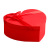 Red Heart-Shaped Gift Box Three-Piece Set with Hand Gift Lipstick Gift Box