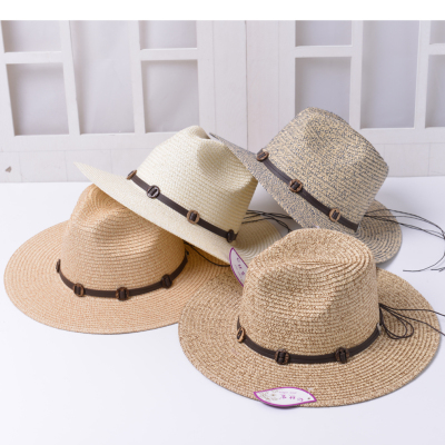 Ladies Summer Wide Brim Raffia Straw Hats Floppy Sun Hat For Women Big Brim Panama Lady Beach Hats Cap Chapeau Femme