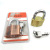 CH-L40506070 Sowan Diamond Lock Copper Plating Brushed Chrome Padlock Key Open