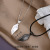 Wish Stone Couple Necklace a Pair of Creative Magnet Suction Pendant Lettering Men and Women Clavicle Chain off-Site Love Gift