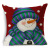 Amazon Custom Christmas Merry Christmas Snowman Linen Pillow Cover Office Cushion