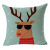 Factory Wholesale Christmas Series Linen Pillow Elk Pillow Cover Cross-Border Wish Amazon Hot