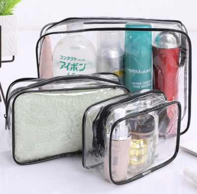Outdoor Fresh Thickened PVC Storage Bag Portable Zipper Cosmetic Bag Travel Waterproof Dustproof Storage Wash Bag