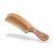 Factory Direct Sales Natural Log Boutique Peach Wooden Comb Double-Sided Carving with Handle Peach Wooden Comb Is Home Gift