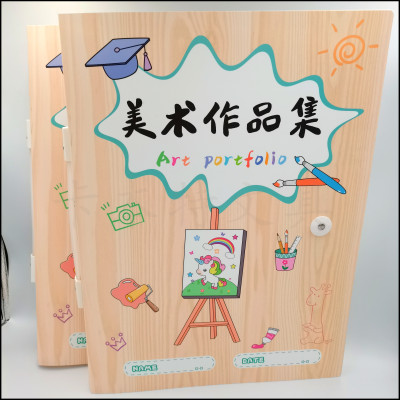 Students A3 Queen Info Booklet Factory Direct Sales Album Insert Document Folder Painting Drawing Test Paper Storage Bag